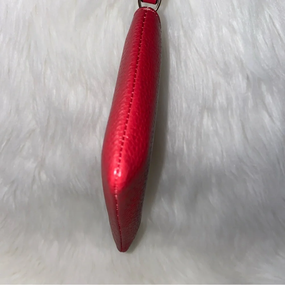 Coach ❤️ Leather Wristlet New True Red